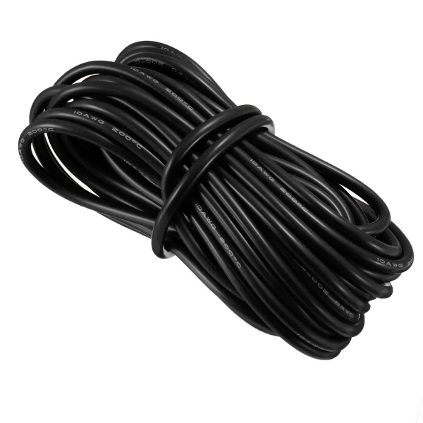 10 AWG SILICONE WIRE ( BLACK )
