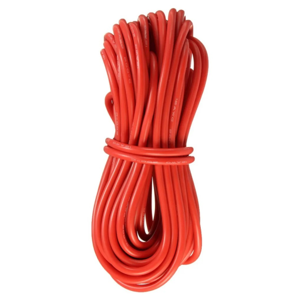 12 AWG SILICONE WIRE ( RED )