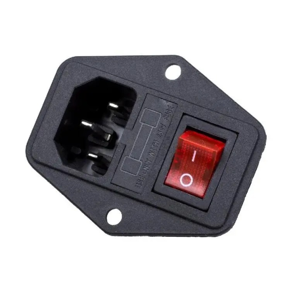CPU SOCKET WITH FUSE AND SWITCH (HOLES)