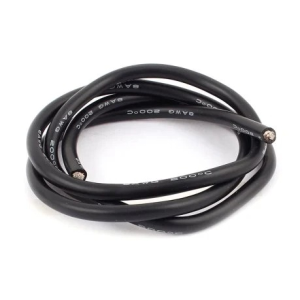 8 AWG SILICONE WIRE ( BLACK )
