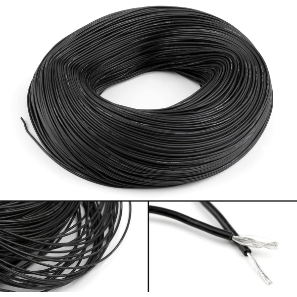 22 AWG SILICONE WIRE ( BLACK )