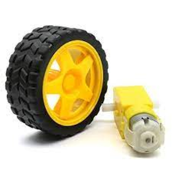 Dual Shaft BO Motor With BO Wheel