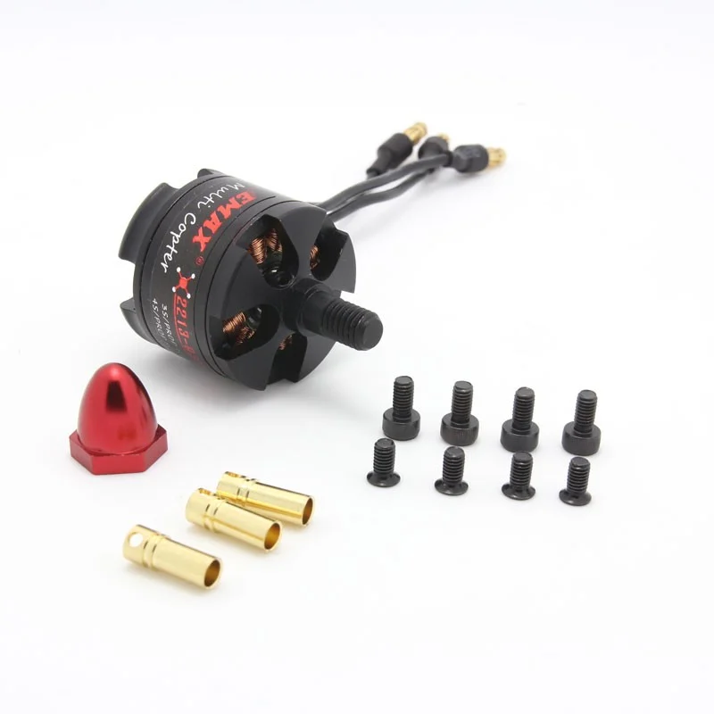 EMAX MT2213 935KV Brushless DC Motor for Drone – Red Cap (CCW)