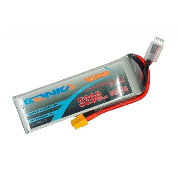 Bonka 11.1V 5200mAh 35C 3S Lithium Polymer Battery Pack