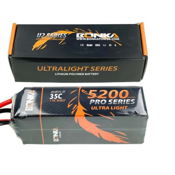 Bonka 11.1V 5200mAh 35C 3S Lithium Polymer Battery Pack
