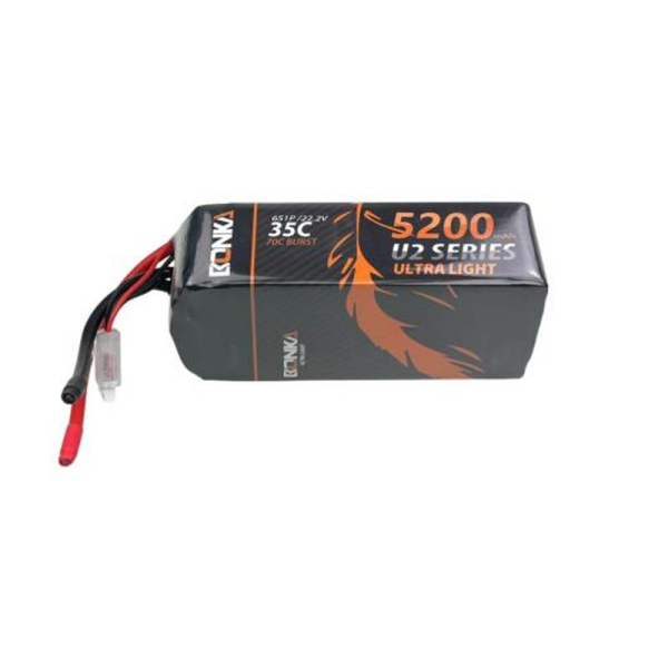 BONKA 22.2V 5200mAh 35C 6S Lithium Polymer Battery Pack