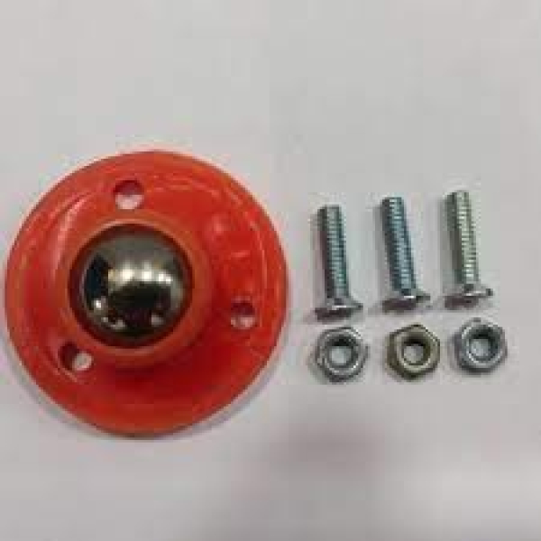 Castor Red Plastic Wheel