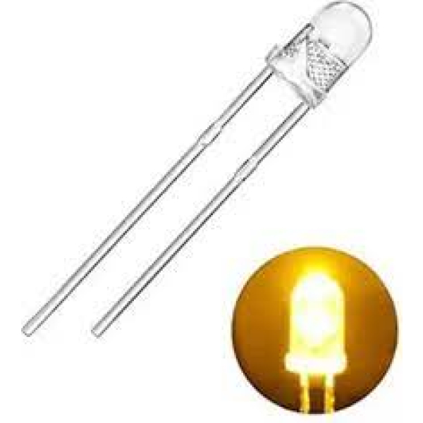LED 5MM YELLOW CLEAR