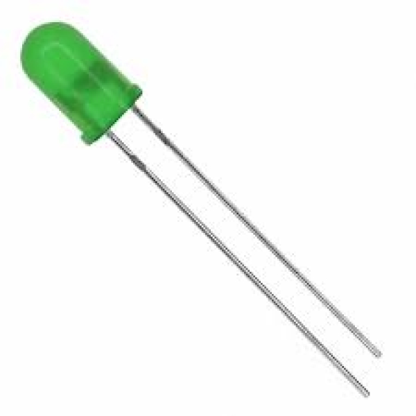LED 5MM GREEN DIFFUSED