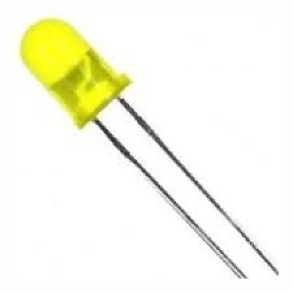 LED 5MM YELLOW DIFFUSED