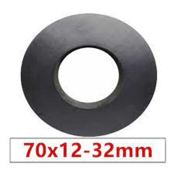 MAGNET  RING BLACK 70X12