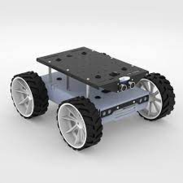 ROVER 4WD JOHNSON SERIES 2 GRAY DIY ROBOTIC METAL CHASSIS KIT