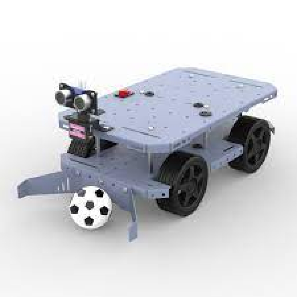 ROVER 4WD SOCCER BO SERIES 2 METAL CHASSIS DIY ROBO KIT MATT BLACK & GRAY