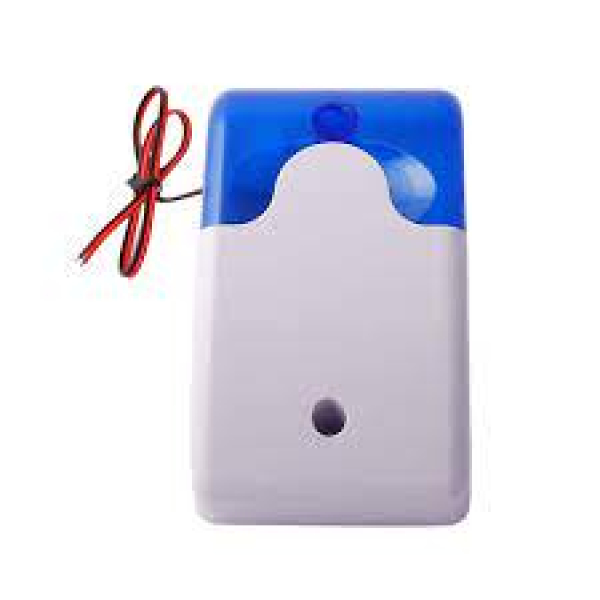 SL103 - 12V DC Siren With Light - Blue
