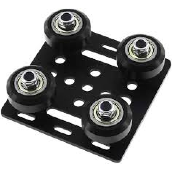 2020V openbuilds v pulley set of4 with plate