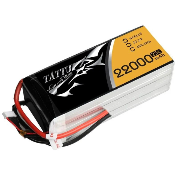 22.2v - 22000mAh 25C Tattu -6S