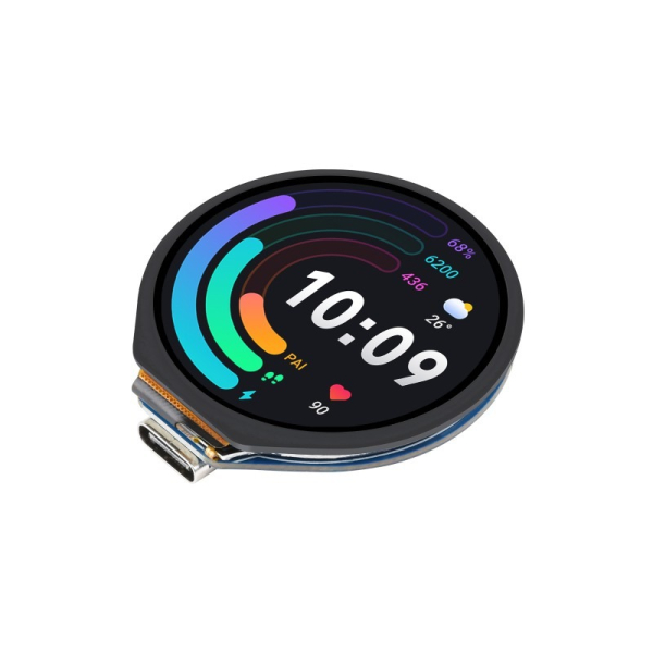 ESP32-A3 development board with 1.28inch round touch lcd