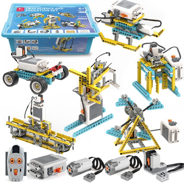702PCS DIY Blocks Education Set -  Programming Robot - Mechanical Power Kit