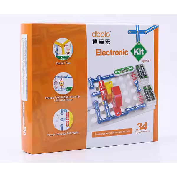 Educational Electronics Kit Snap Circuits from DBOLO (Model 34 in 1)