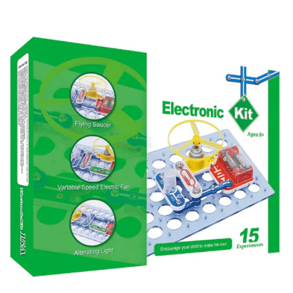 Educational Electronics Kit Snap Circuits from DBOLO (Model 15 in 1)